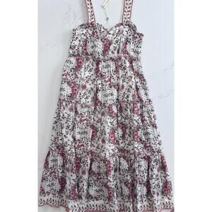 NWT Max Studio Medium Floral Maxi Dress Sleeveless Boho Cottage Chic